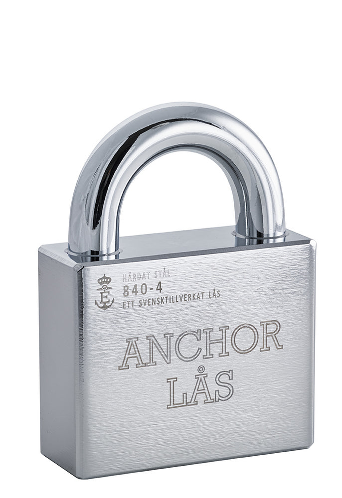 Hänglås Anchor 840-4 B27 oval cyl Klass 4 med löstagbar bygel – Hög säkerhet och kvalitet