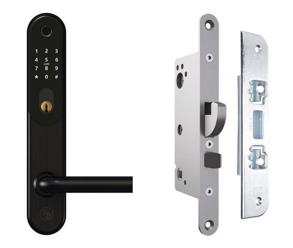 Smart Lock BG5000 Svart för ovalcylinder KPL ASSA 510 – Hög säkerhet och kvalitet