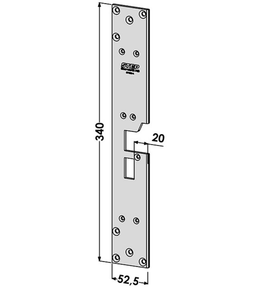 Monteringsstolpe ST1805-A till STEP18-AS Plan Vänster – Hög säkerhet och kvalitet
