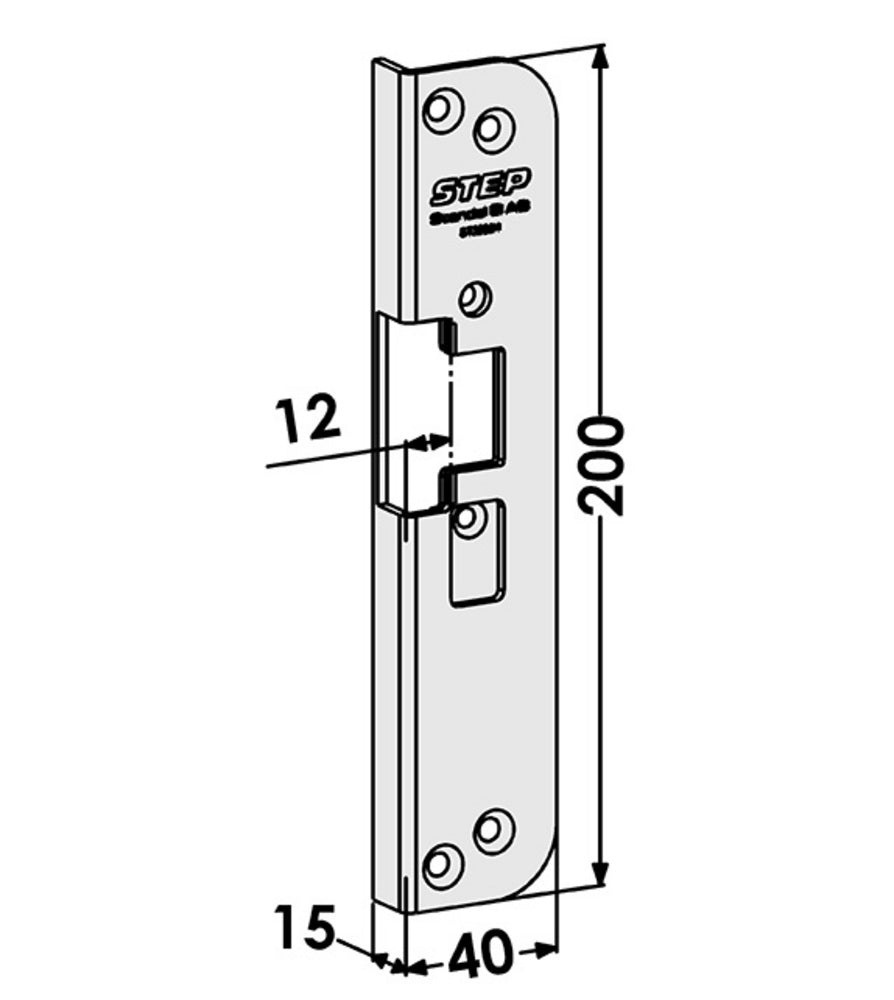 Monteringsstolpe ST3525H till STEP 30 vinkel (1887-1) – Hög säkerhet och kvalitet