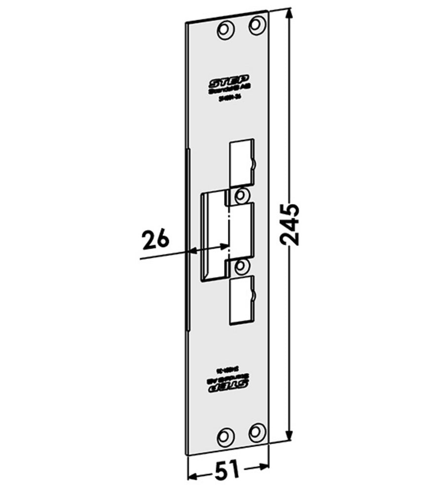 Monteringsstolpe ST4001-26 till STEP 40 plan (731/733-26) – Hög säkerhet och kvalitet