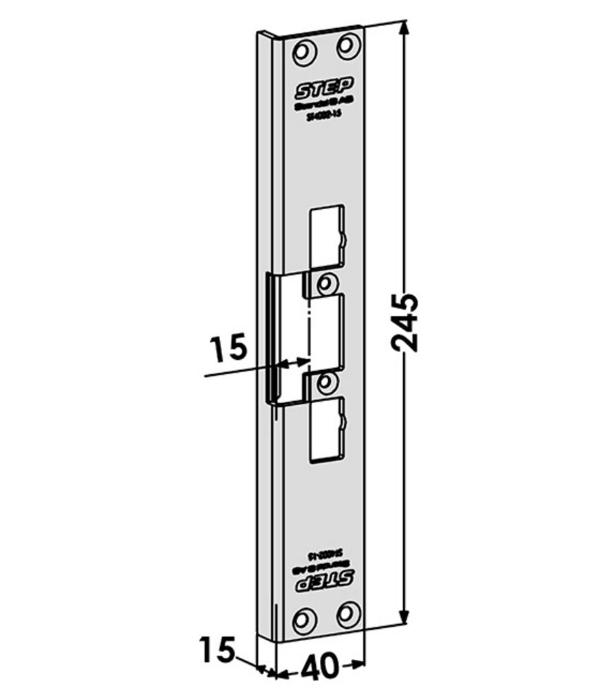 Monteringsstolpe ST4002-15 till STEP 40 vinkel (730) – Hög säkerhet och kvalitet