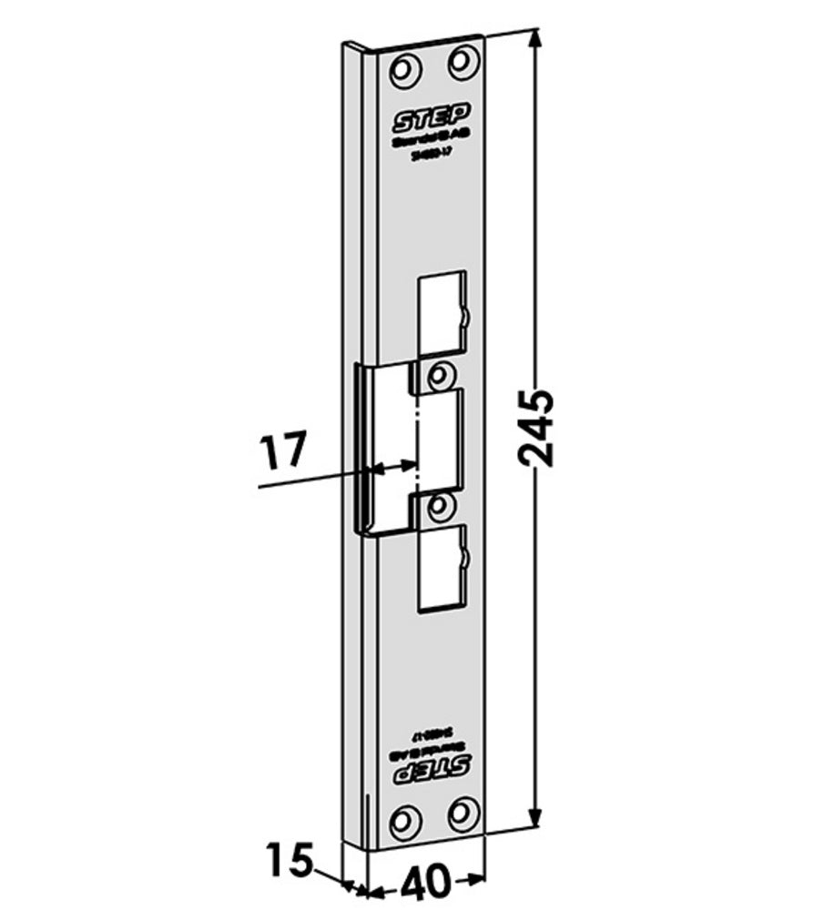 Monteringsstolpe ST4002-17 till STEP 40 vinkel – Hög säkerhet och kvalitet