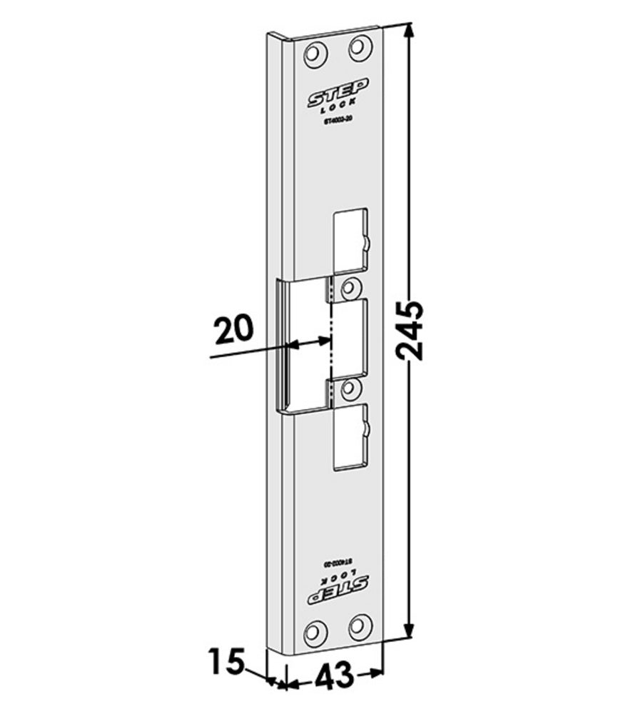 Monteringsstolpe ST4002-20 till STEP 40 vinkel – Hög säkerhet och kvalitet