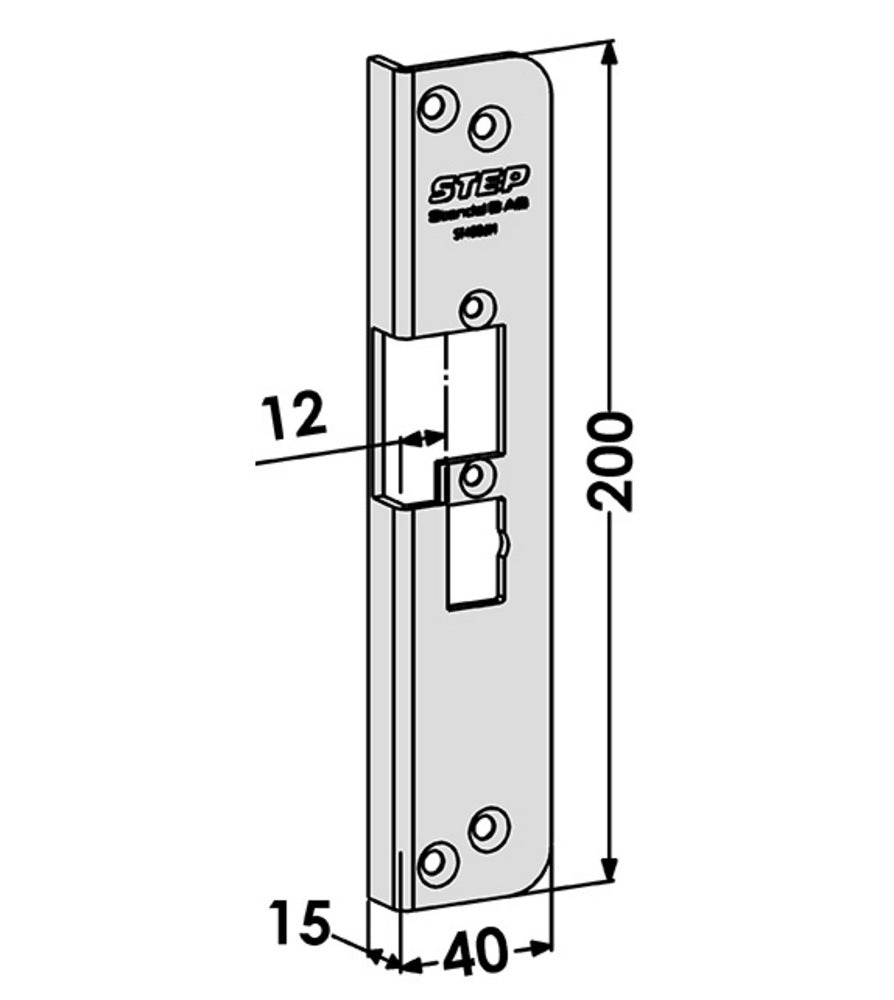 Monteringsstolpe ST4006H till STEP 40 vinkel (1887-1) – Hög säkerhet och kvalitet