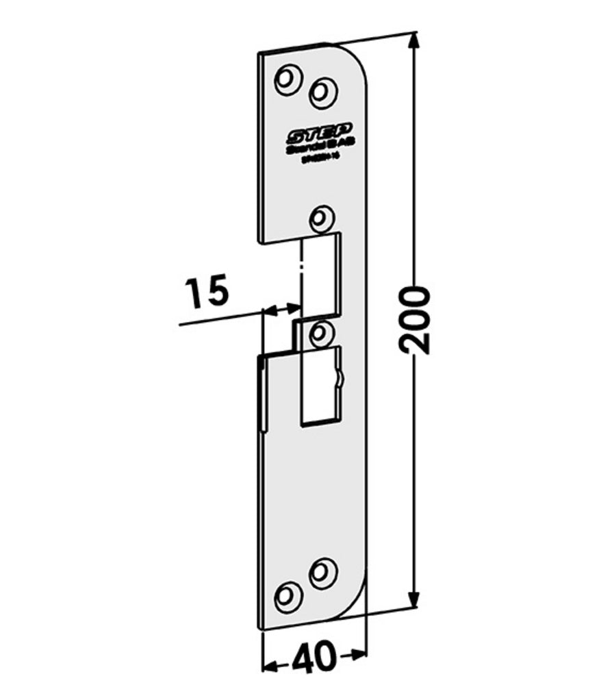 Monteringsstolpe ST4030-15 Höger till STEP 40 – Hög säkerhet och kvalitet