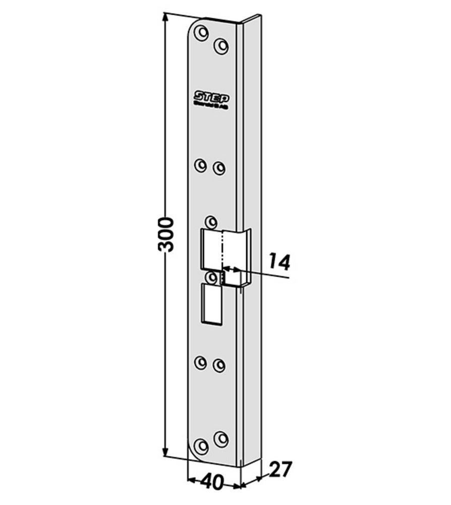 Monteringsstolpe ST6524 till STEP 60 vänster – Hög säkerhet och kvalitet