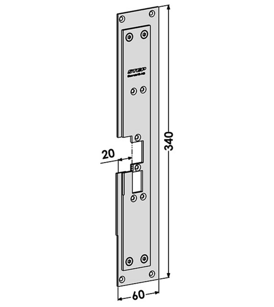 Monteringsstolpe ST6580-B anpassad för Sapa 2074 (Step 60) – Hög säkerhet och kvalitet