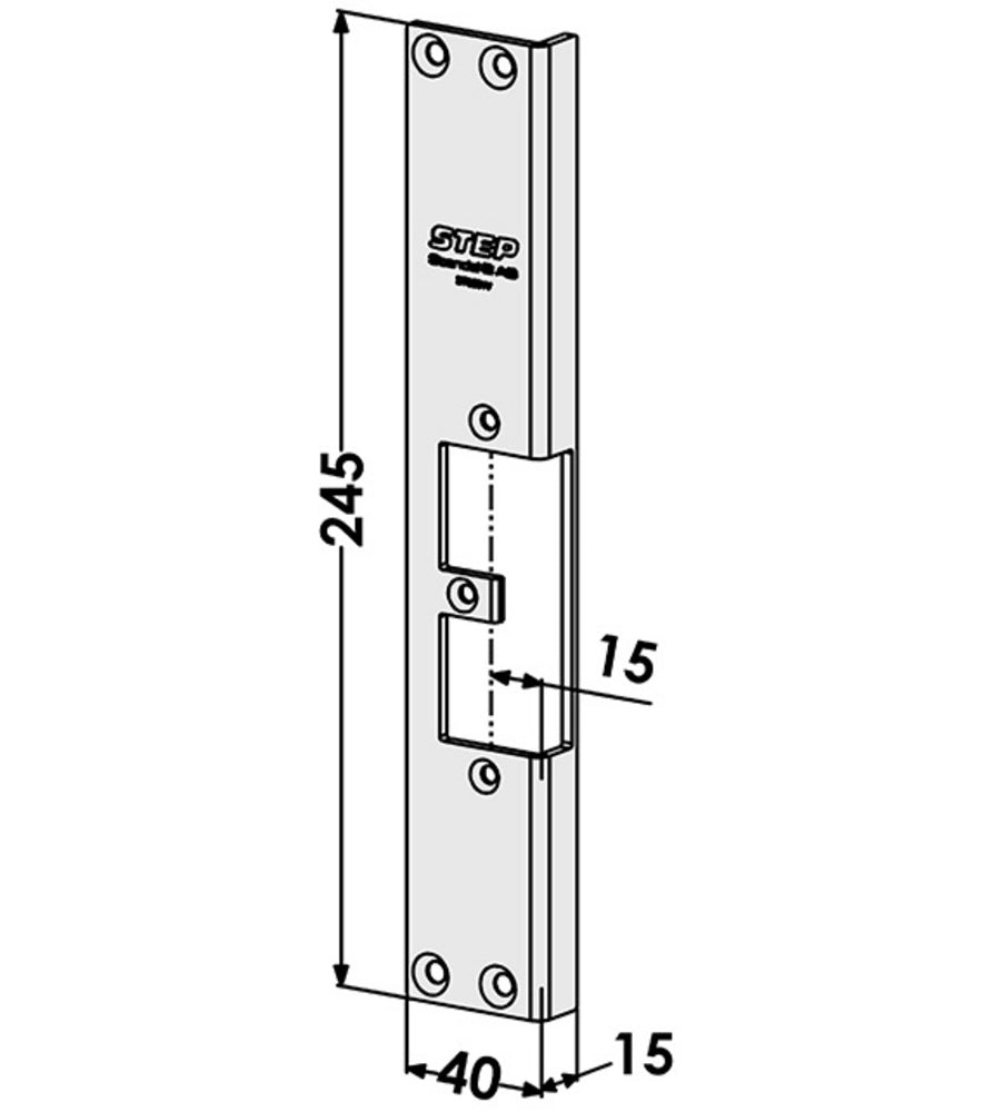 Monteringsstolpe ST9501V till STEP 92 vinkel (730) – Hög säkerhet och kvalitet