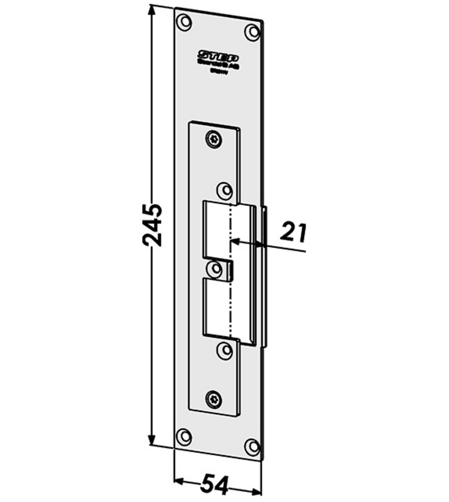 Monteringsstolpe ST9511V anpassad för SAPA 2074 (Step 92) – Hög säkerhet och kvalitet