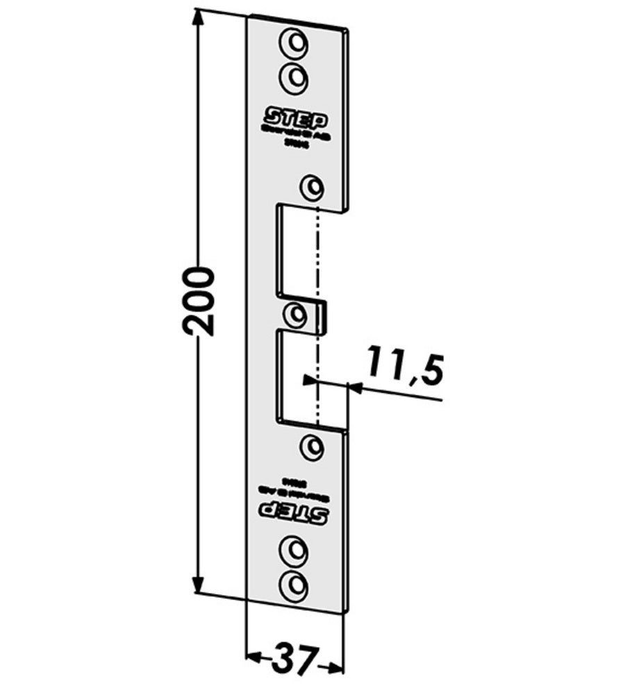 Monteringsstolpe ST9516 anpassad för Wicstyle 65 Evo. (STEP 92) – Hög säkerhet och kvalitet