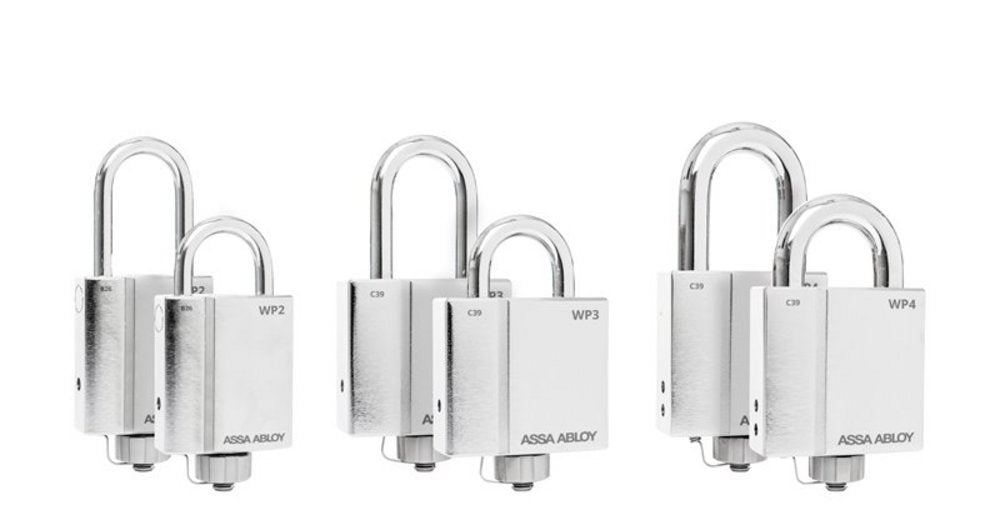 Hänglås Assa WP4 25mm kpl. i sats  (Klass 4) – Hög säkerhet och kvalitet