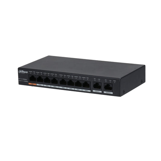 10-Port Gigabit Unmanaged Desktop  Switch with 8-Port PoE – Hög säkerhet och kvalitet