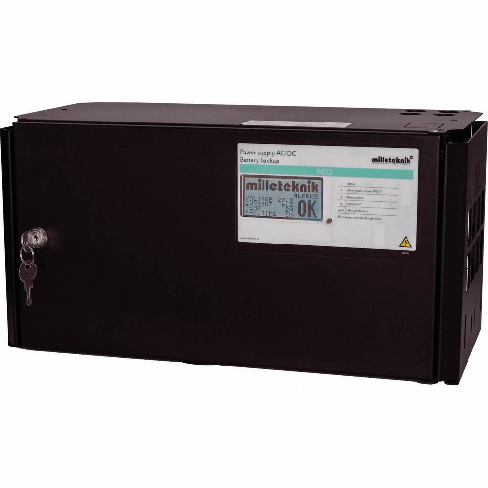 Batteribackup Milleteknik          NEO 24V 10A FLX M Display – Hög säkerhet och kvalitet
