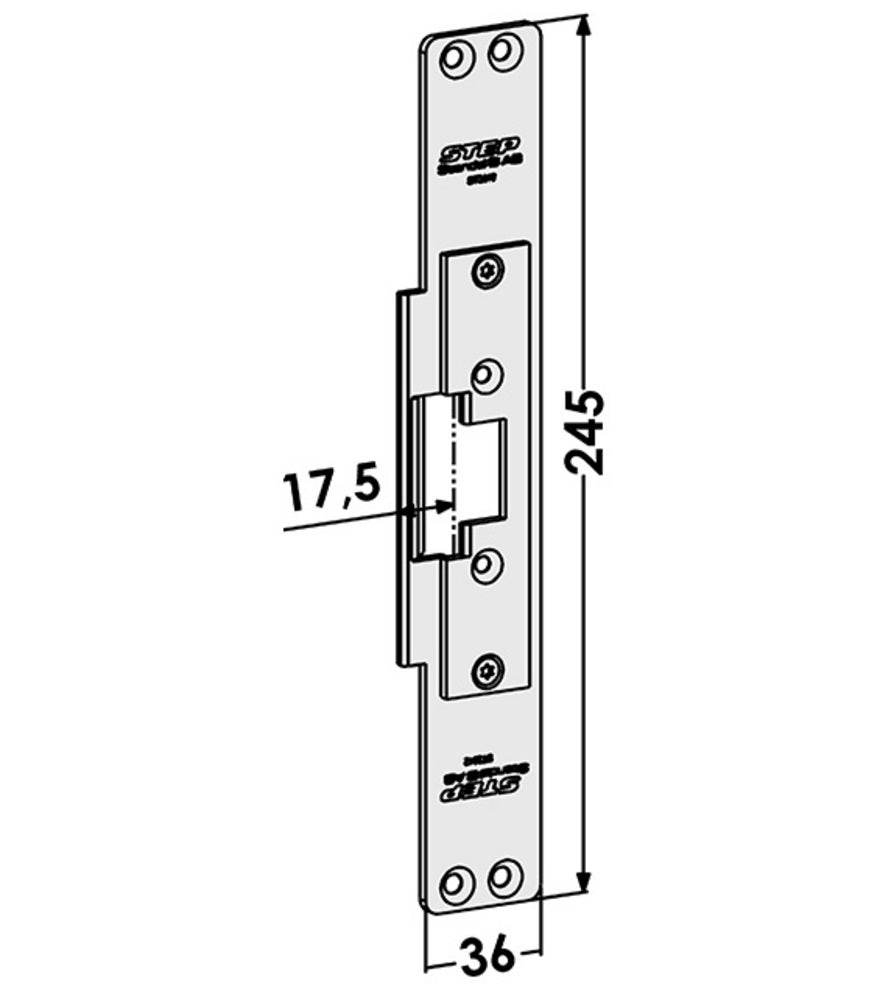 Monteringsstolpe ST3512 anpassad för Sapa 2060. (STEP 30) – Hög säkerhet och kvalitet
