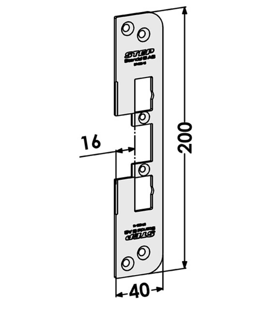 Monteringsstolpe ST4009-16 till    STEP 40 plan (1487-2) – Hög säkerhet och kvalitet