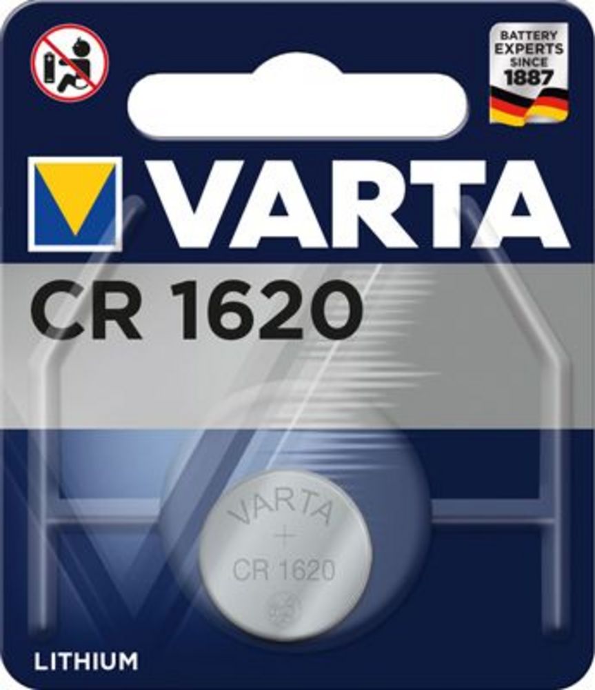 Batteri Varta CR1620 1-pack Lithium – Hög säkerhet och kvalitet